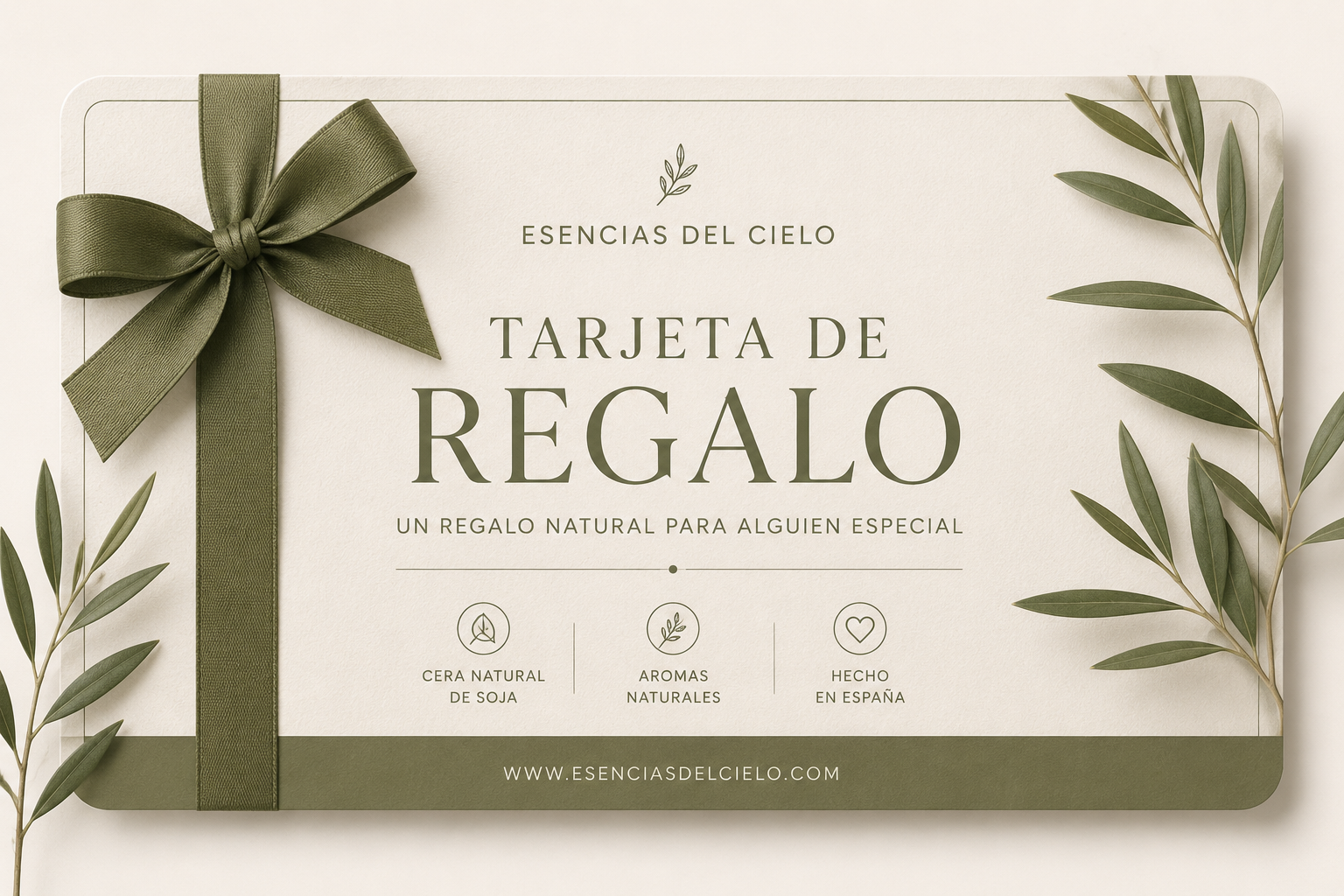 Tarjeta regalo Esencias del cielo