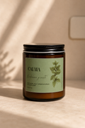 Vela aromática Calma de menta y hierbabuena de Esencias del Cielo