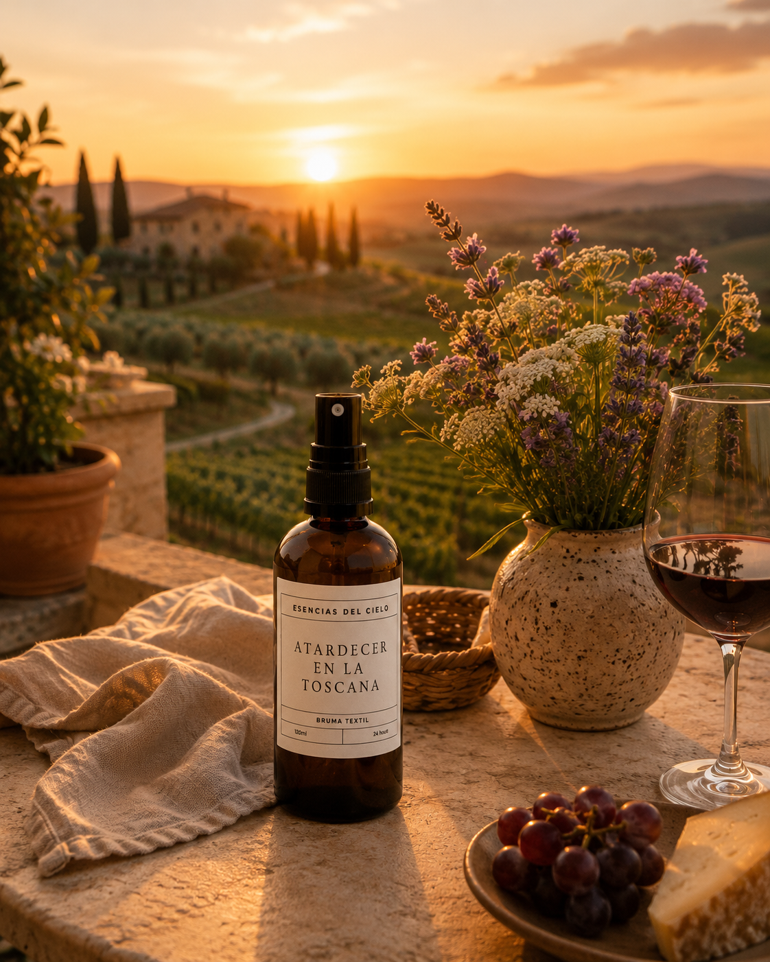 Ambientador textil (Atardecer en la toscana)
