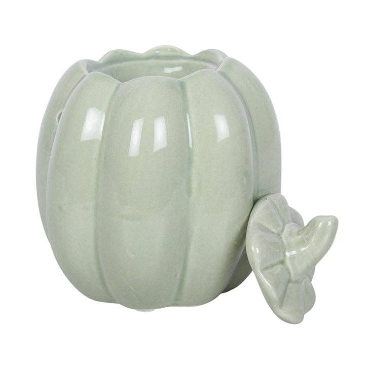 Quemador de aceite alto calabaza otoñal verde salvia